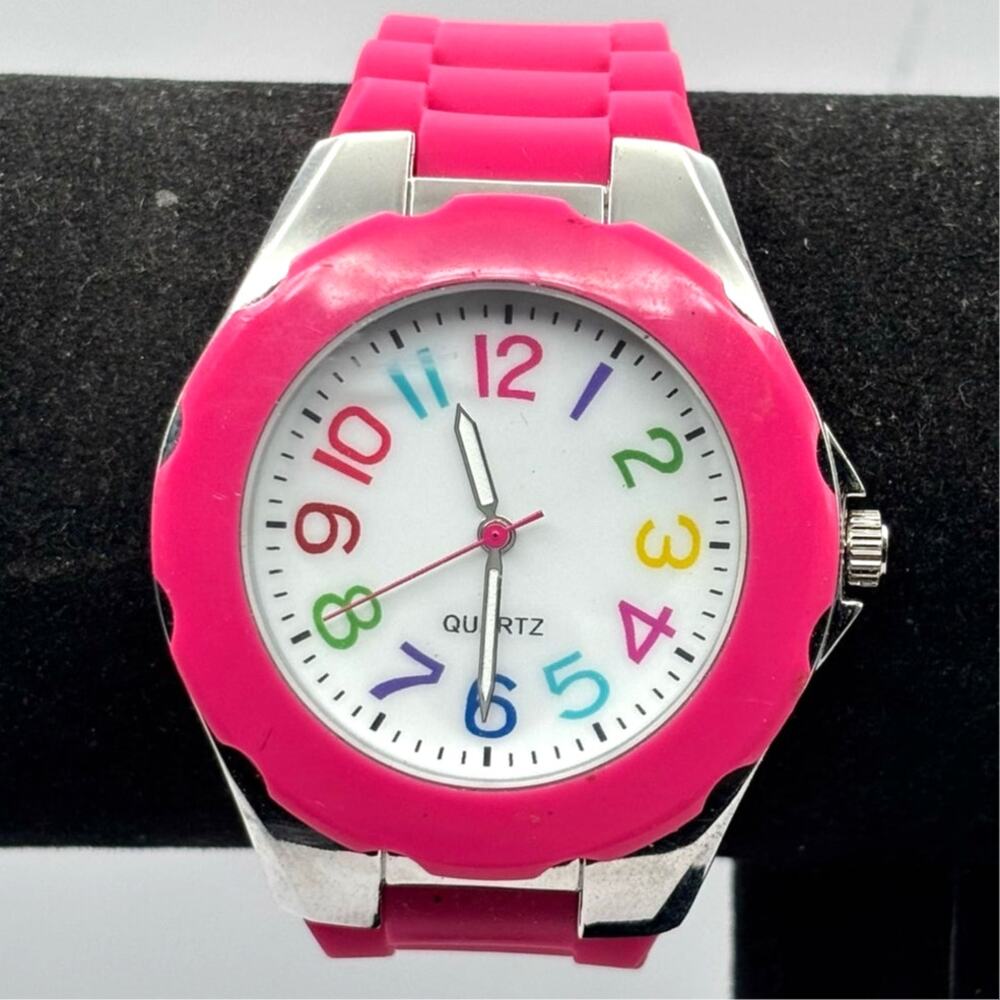 Pink & Silver Men's Watch